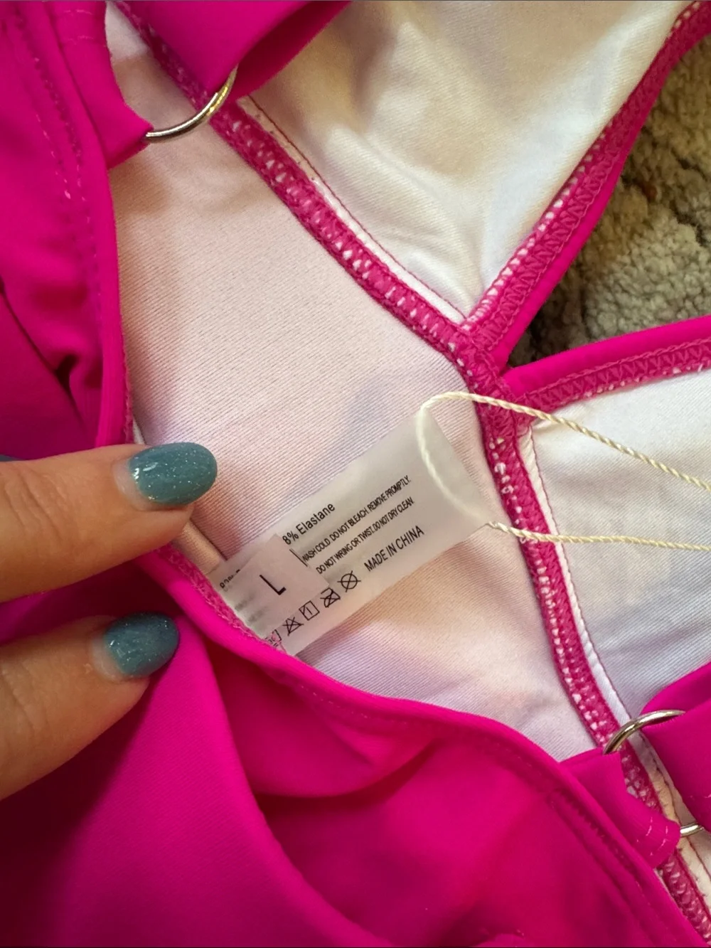 Avanova NWT Fuchsia One-Piece Swimsuit with Ruffle Straps
